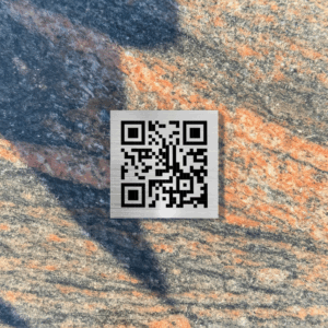Plaque Mini avec un QR Code - Rembr