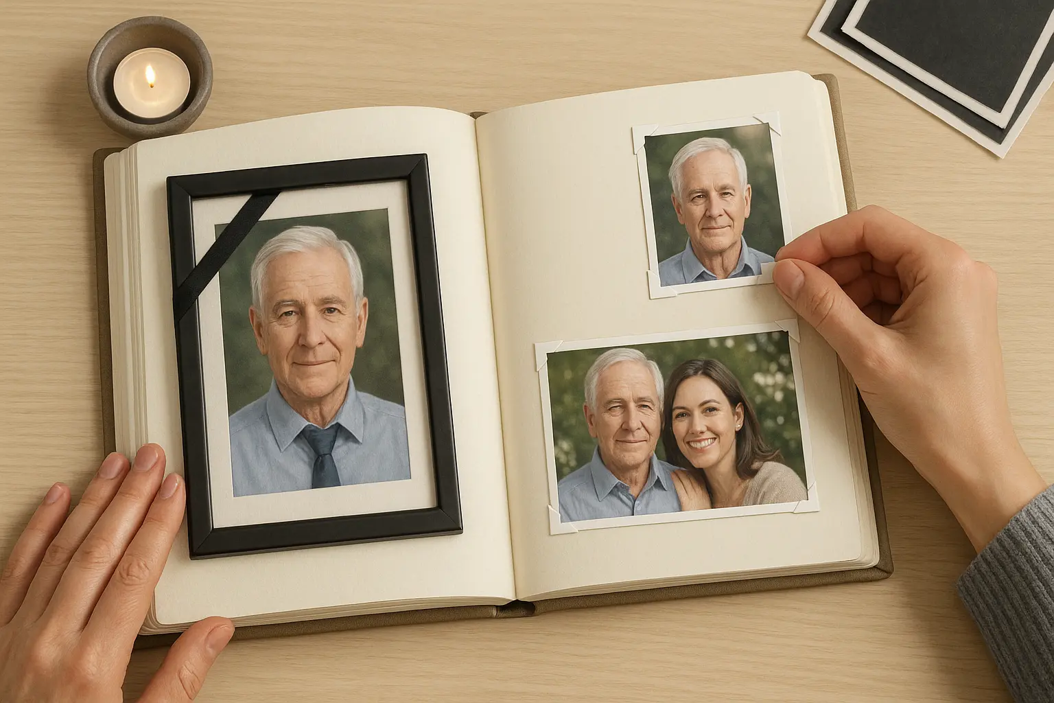 Comment créer une album photo pour un défunt ?