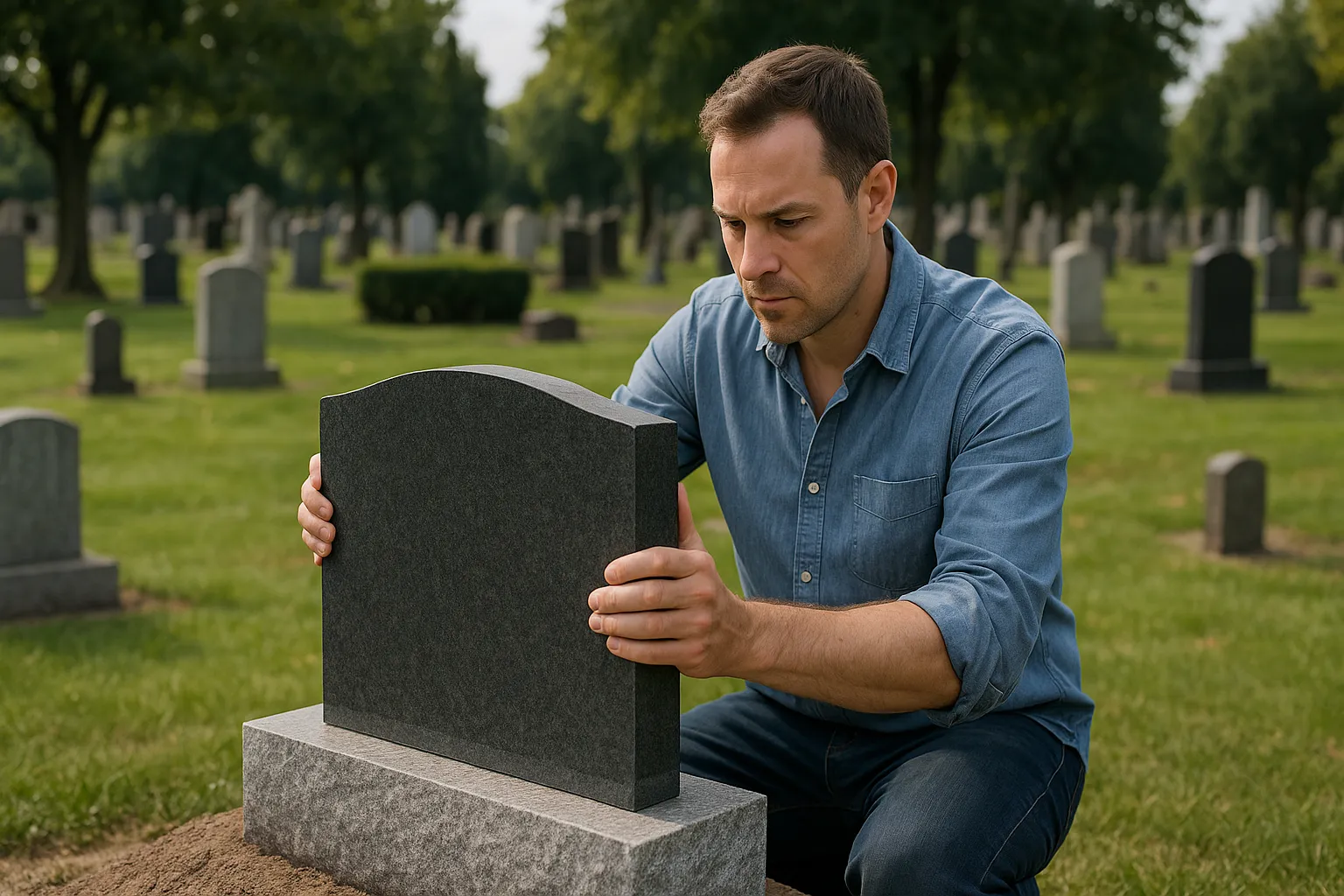 Est-il légal d'intaller une plaque funéraire dans un cimetière ?